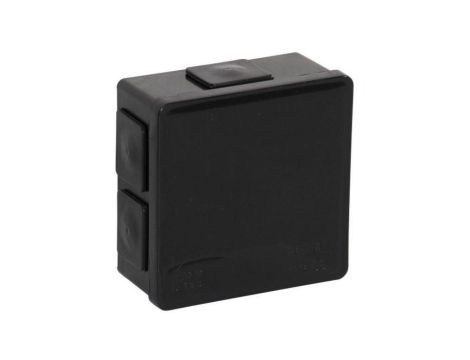 Puszka natynkowa pusta 6 wlotów VIPLAST VP-02 klik CZARNA IP55 86x86x40mm 002-05