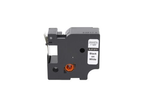 Taśma D1 53713 do drukarki DYMO 24mm 7m biała taśma czarny nadruk