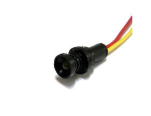 Lampka LED żółta 12-24V AC/DC (klosz 5mm)