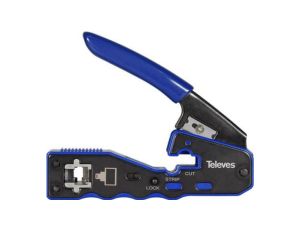 Zaciskarka do złączy RJ45 z automatycznym cięciem Televes 209802