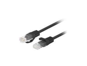Patchcord UTP kat.5e kabel sieciowy LAN 2x RJ45 linka czarny 1,5m LANBERG