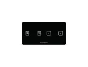 SINUM WSZ-22m P Włącznik światła dwupolowy + włącznik rolet prawy kolor czarny