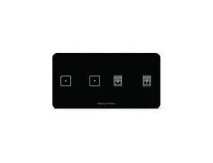 SINUM WSZ-22m L Włącznik światła dwupolowy + włącznik rolet lewy kolor czarny