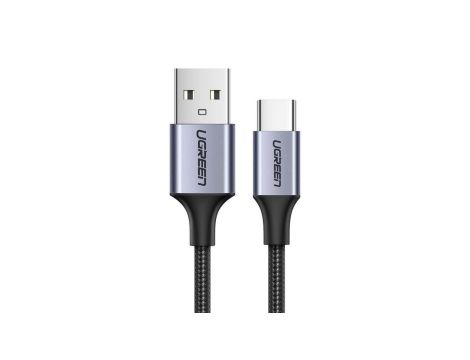 Kabel Ugreen US288 60128 USB-A / USB-C QC 3.0 3A 2m - szary