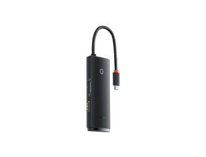 Baseus Lite Series wielofunkcyjny HUB USB Typ C - 2 x USB 3.0 / USB Typ C / HDMI 1,4 / SD/TF OTG cza