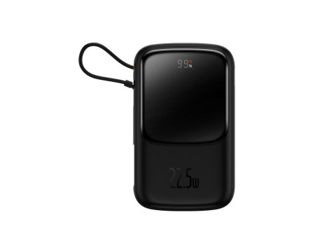 Baseus Qpow Digital Display powerbank z szybkim ładowaniem 10000mAh 22,5W QC/PD/SCP/FCP z wbudowanym