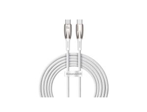 Kabel Baseus CADH000802 USB-C - USB-C PD 100W 5A 480Mb/s 2m - biały