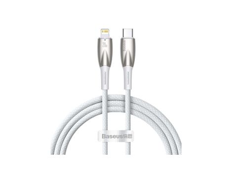 Kabel Baseus CADH000002 Lightning - USB-C PD 20W 480Mb/s 1m - biały