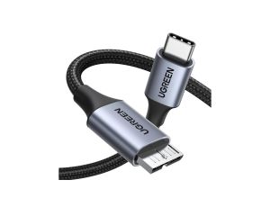 Kabel USB C / micro USB-B 3.0 Ugreen US565 5Gb/s 3A 1m - szary