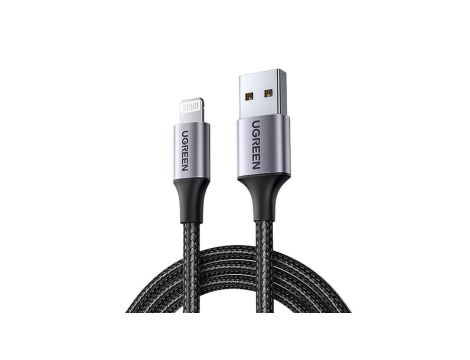Kabel Ugreen US199 60158 USB-A / Lightning MFi 2m - czarny