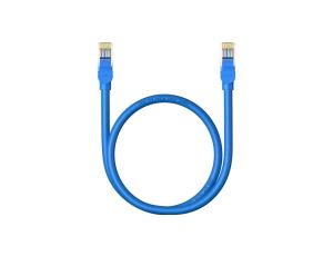 Kabel Ethernet Baseus High Speed Cat 6 RJ-45 1000Mb/s 0.5m okrągły - niebieski