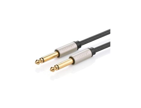 Kabel Ugreen AV128 10639 mono TS jack 6,35mm / jack 6,35mm 3m - szary