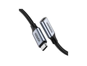 Kabel Ugreen US372 30205 USB-C - USB-C PD QC 100W 5A 10Gbps 1m - szary