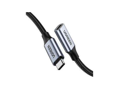 Kabel Ugreen US372 30205 USB-C - USB-C PD QC 100W 5A 10Gbps 1m - szary