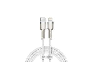 Kabel Baseus Cafule Series Metal Data USB-C / Lightning 20W PD 1 m - biały