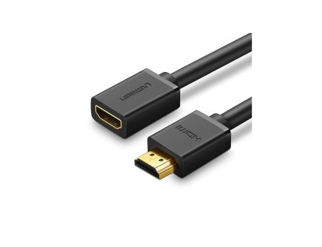 Kabel Ugreen HD107 10141 HDMI (męski) - HDMI (żeński) 4K 1m - czarny
