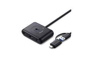 Ugreen HUB 4w1 USB-C - 4xUSB 3.0 5Gb/s 1m czarny (CR113)