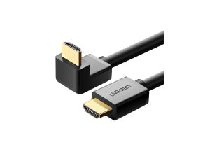 Ugreen kątowy kabel HDMI (90) 4K 2m czarny (HD103)