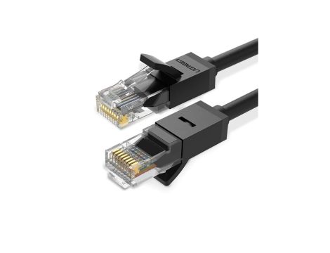 Ugreen kabel sieciowy internetowy LAN Ethernet U/UTP Cat. 6 1000Mb/s 8m czarny (NW102)