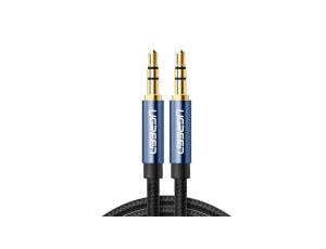 Ugreen kabel audio AUX wtyczka prosta minijack 3,5 mm 1,5 m niebieski (AV112)