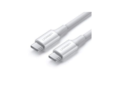 Ugreen kabel przewód USB Typ C (męski) na Typ C (męski) 1 m biały (US300)