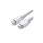 Ugreen kabel przewód USB Typ C (męski) na Typ C (męski) 1 m biały (US300)
