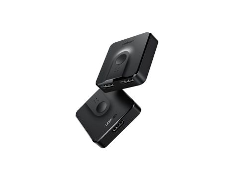 Ugreen switch przełącznik rozdzielacz HDMI - 2x HDMI 4K 60Hz czarny (CM217)