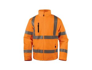 Kurtka ostrzegawcza wodoodporno-oddychająca z poliestru Stretch, KL. 3, kolor Pomarańczowy Fluo, rozmiar: 4XL, AREHVOR4X