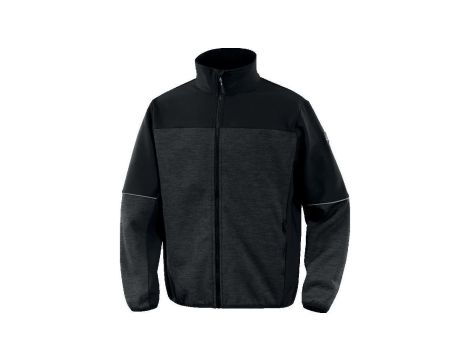 Bluza z siatki poliestrowej I tkaniny Softshell, kolor Szaro-Czarny, rozmiar: M, BEAV2GRTM