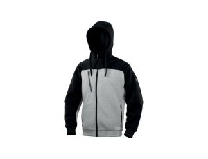 Bluza Molton z poliestrui bawełny, kolor Szaro-Czarny, rozmiar: XXL, BORGOGRXX