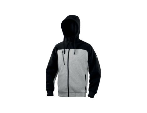 Bluza Molton z poliestrui bawełny, kolor Szaro-Czarny, rozmiar: M, BORGOGRTM