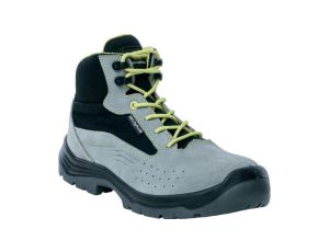 Trzewiki ze weluru skórzanego, podnosek i wkładka kompozytowe, kolor Szary, rozmiar: 43, DENALSPSGR43