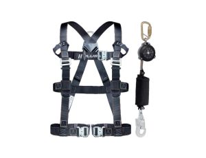 Szelki z 2 punktami zaczepowymi i urządzeniem samohamownym, rozmiar: XL/XXL, ELARA380HPFXX