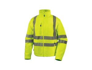 Kurtka ostrzegawcza, wodoodporna i oddychająca z poliestru Stretch, KL. 3, kolor Żółty Fluo, rozmiar: L, FLEHVJAGT