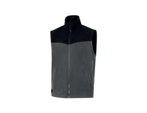 Ciepła kamizelka- polar poliester, kolor Ciemnoszary-czarny, rozmiar: 3XL, GILLIGR3X