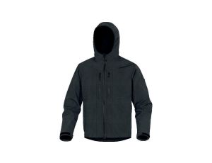 Bluza z tkaniny Softshell z poliestru, 3 warstwy laminowane, kolor Czarny, rozmiar: 3XL, HORT2NN3X