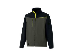 Softshell 2 w 1, 2 warstwy laminowane, kolor Khaki-czarny, rozmiar: S, SOCCIKAPT