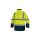 Kurtka ostrzegawcza 5 W 1 z poliestru Oxford powlekanego, odpinana Bluza, Żółty fluo-granatowy, rozmiar: XXL, SPEEDJMXX