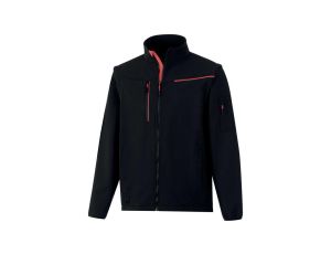 Softshell 2 w 1, 2 warstwy laminowane, kolor Czarno-czerwony, rozmiar: M, SOCCINOTM