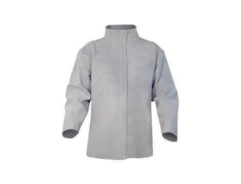 Bluza spawalnicza z dwoiny bydlęcej, kolor Szary, rozmiar: XXL, SUMVESGRXX