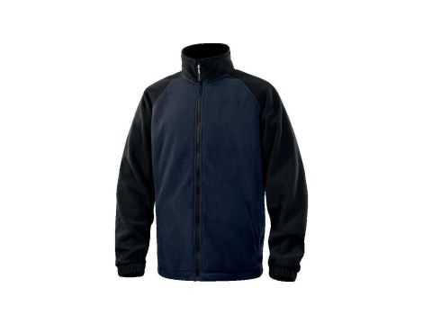 Bluza z polaru, poliestru, kolor Granatowo-Czarny, rozmiar: XL, VERN2BMXG