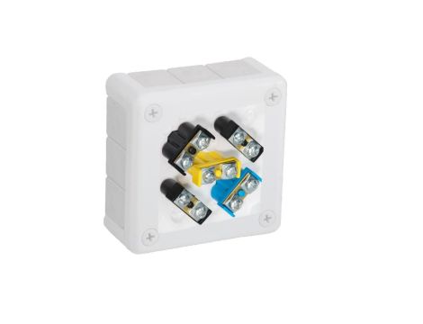 Puszka natynkowa z zaciskami 12 wlotów VIPLAST VP-41 BIAŁA IP55 98x98x42mm 041-51