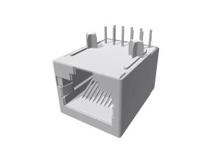 Gniazdo RJ50 PIN: 10 Kat: 3 ekranowane Układ: 10p10c na PCB THT 5558067-1