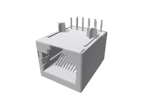 5558067-1 Gniazdo RJ50 PIN: 10 Kat: 3 ekranowane Układ: 10p10c na PCB THT
