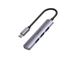 Adapter Unitek H1208B Hub USB-C 1*USB-A 5Gbps, 3*USB-A 2.0