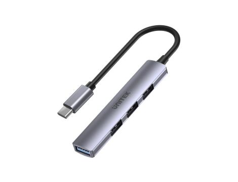 Adapter Unitek H1208B Hub USB-C 1*USB-A 5Gbps, 3*USB-A 2.0