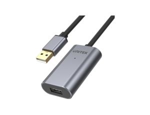 Kabel przedłużacz aktywny USB 2.0 A (wt / gn) 5m ze wzmacniaczem USB Premium UNITEK Y-271
