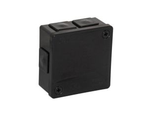 Puszka natynkowa z zaciskami 6 wlotów VIPLAST VP-22 CZARNA IP55 86x86x40mm 022-55