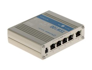Switch przemysłowy POE 5-portowy 4xPoE TSW100
