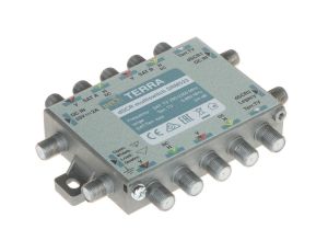 Multiswitch przelotowy UNICABLE I/II SRM-522 5 wejść / 5 wyjść + 2 wyjścia UNICABLE TERRA